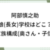 阿部慎之助 娘 長女 学校 どこ 家族構成 奥さん 子供